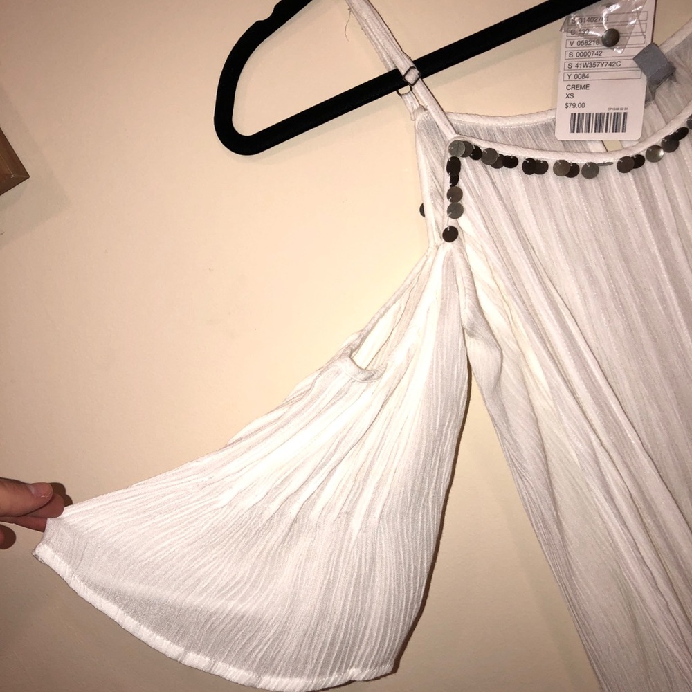 NWT bohemian/gypsy/hippie gauze coin tunic dress